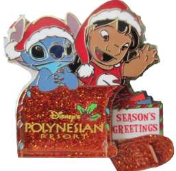 90038 - Resort Holiday Collection 2012: Season's Greetings Mailbox - Disney's Polynesian Resort - Lilo and Stitch - Season's Greetings Mailbox - Walt Disney World alternate image
