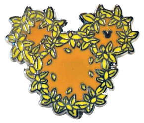 Mickey Head Icon Wreath - Orange and Yellow