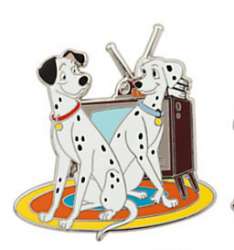 101 Dalmatians 3 Pin Set - Pongo and Perdita - DSUS