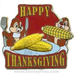 90173 - Thanksgiving - Happy Thanksgiving 2008 - Chip 'n' Dale with Corn - Walt Disney World alternate image