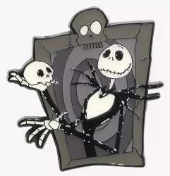 90292 - Hot Topic - Disney - Jack Skellington Frame-Glow in the Dark - Loungefly alternate image