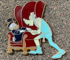 90419 - Mickey's Christmas Carol 6 Pin Set - “Jacob Marley” Goofy and Scrooge - Disney Store US alternate image