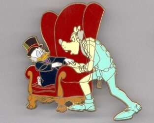 90419 - Mickey's Christmas Carol 6 Pin Set - “Jacob Marley” Goofy and Scrooge - Disney Store US alternate image