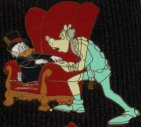 90419 - Mickey's Christmas Carol 6 Pin Set - “Jacob Marley” Goofy and Scrooge - Disney Store US alternate image