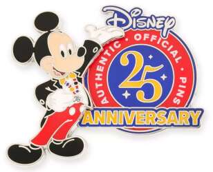 Mickey Mouse - Authentic Official Pins 25th Anniversary