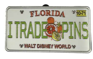 90709 - Celebrating 25 Years of Disney Pin Trading - I Trade Pins Florida License Plate - Walt Disney World alternate image