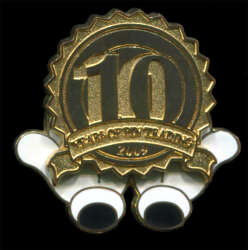 90729 - Disney Pin Trading 10th Anniversary - Disney Pin Trading 10th Anniversary - Sculpted Logo - Walt Disney World alternate image