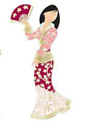 3556 - Golden Brocade Disney Princess Set - Mulan Only - Disney Store US alternate image