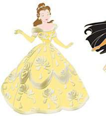 3561 - Golden Brocade Disney Princess Set - Belle ONLY - Disney Store US alternate image