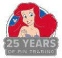 90907 - WDW Hidden Disney Series 2025 Wave A: Pin Trading 25th Anniversary - Ariel - Walt Disney World alternate image