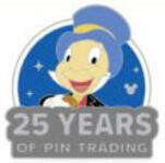 90913 - DLR Hidden Disney Series 2025 Wave A: Pin Trading 25th Anniversary - Jiminy Cricket - Disneyland Resort alternate image