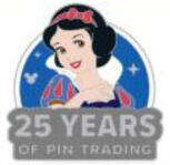 90915 - DLR Hidden Disney Series 2025 Wave A: Pin Trading 25th Anniversary - Snow White - Disneyland Resort alternate image