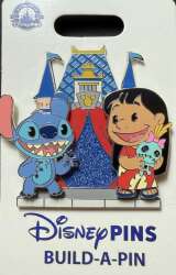 Build-a-Pin: 2nd Generation - Lilo &amp; Stitch with Castle Stage Base Set — Full Set - MLT