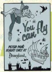 Peter Pan's Flight, Only at Disneyland - Peter and Tinker Bell