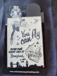 Dateline: Disneyland 1955 - Opening Day Newspaper - Peter Pan&#039;s Flight, Only at Disneyland - Peter and Tinker Bell - DLR