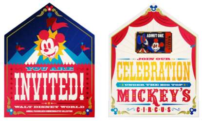 91169 - Mickey's Circus - Passholder Exclusive Mickey's Circus Invitation and Pin - Walt Disney World alternate image