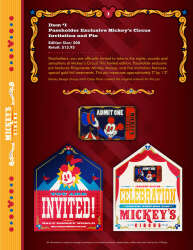 91169 - Mickey's Circus - Passholder Exclusive Mickey's Circus Invitation and Pin - Walt Disney World alternate image