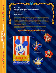 91171 - Mickey's Circus - Mickey's Circus Peanuts Pin Set and Trading Bag - Walt Disney World alternate image