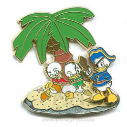 9136 - Pirates of the Caribbean - Legend of the Golden Pins - Huey, Dewey, and Louie Playing Pirate - Disneyland Resort alternate image