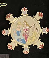 3378 - Belle, Aurora, and Cinderella Flower Circle - Disney Auctions alternate image