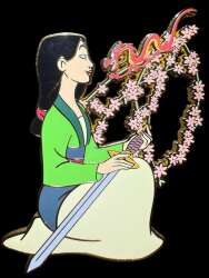Mulan - Mulan with Sword and Mushu - DLIC