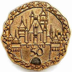 Gold Coin Pin Series - Sleeping Beauty Castle