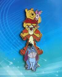 Winnie the Pooh - Pooh, Tigger, and Piglet riding on Eeyore - DLIC
