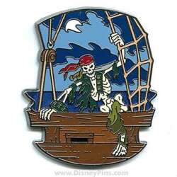 Skeleton Climbing Onto Ship