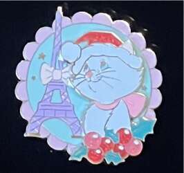Disney Pins Blog (DPB) Exclusives - Christmas Marie Eiffel Tower - DLIC