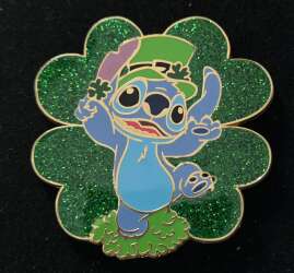 St. Patrick&#039;s Day - Stitch with a Four Leaf CLover - DSUS