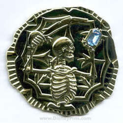 Gold Coin with Sapphire Stone