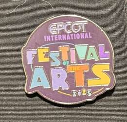 91808 - EPCOT International Festival of the Arts 2025 - Figment and Logo Set — Purple Logo ONLY - Walt Disney World alternate image