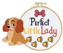 91838 - Cross Stitch Messages - Perfect Little Lady - Lady - Disney Studio Store Hollywood / Soda Fountain alternate image