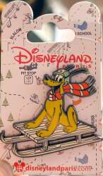 Pluto on sled