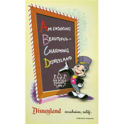 'Dateline: Disneyland 1955 - Art Corner Postcard Collection - Jiminy Cricket - DLR'