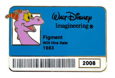 'I.D. Badge Series 2 - Figment ID Badge (Blue) - WDW'