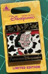 Flipping Slide Collection - Puppies and Cruella slider - HKDL