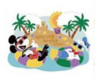Spring Break - 2025 - Paul Rudish Mickey and Donald Floating on Inner Tubes - WDW