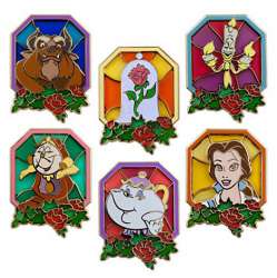 Stained Glass Beauty and the Beast Set