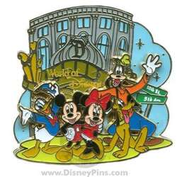 Mickey, Minnie, Donald, Goofy Pluto in front of the WOD NYC