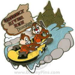 'Mickey's Pin Odyssey 2008 - Chip and Dale on Grizzly River Run - DLR'