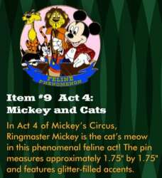 92807 - Mickey's Circus: Program Acts - Act 4: Feline Phenomenon — Mickey and Cats - Walt Disney World alternate image