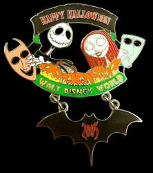 Jack & Sally Bat Dangle