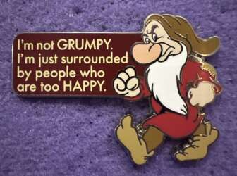 9316 - I'm Not Grumpy Quote alternate image