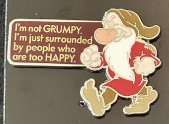 9316 - I'm Not Grumpy Quote alternate image