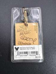 93405 - Personalized Custom Name Lanyard Medallion with Goofy, Donald and Mickey - Generic Entry - Name Variants (Place name in Condition Notes) - Walt Disney World alternate image