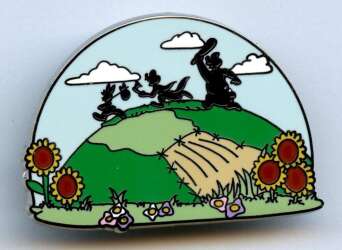 Brer Rabbit, Brer Fox and Brer Bear Being Chased Over Hill - Reveal
