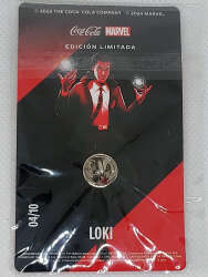 93749 - Mexican Coca-Cola Marvel Pins - Loki - Disney Licensed alternate image