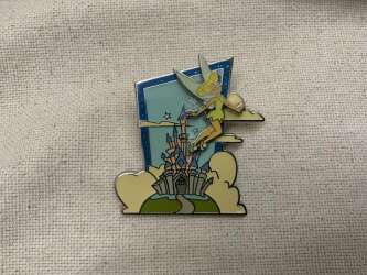 Pin Trading Day - Aout 2007 Mickey, Stitch, Tinker Bell Complete 3 Pin with Base Plate Set - DLP