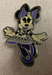 Click to view the Minnie in a Purple and White Skeleton Dress details